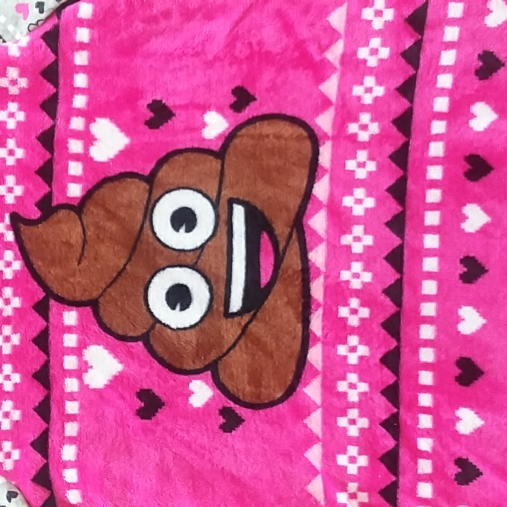 Poo Emoji Fleece Nightgown